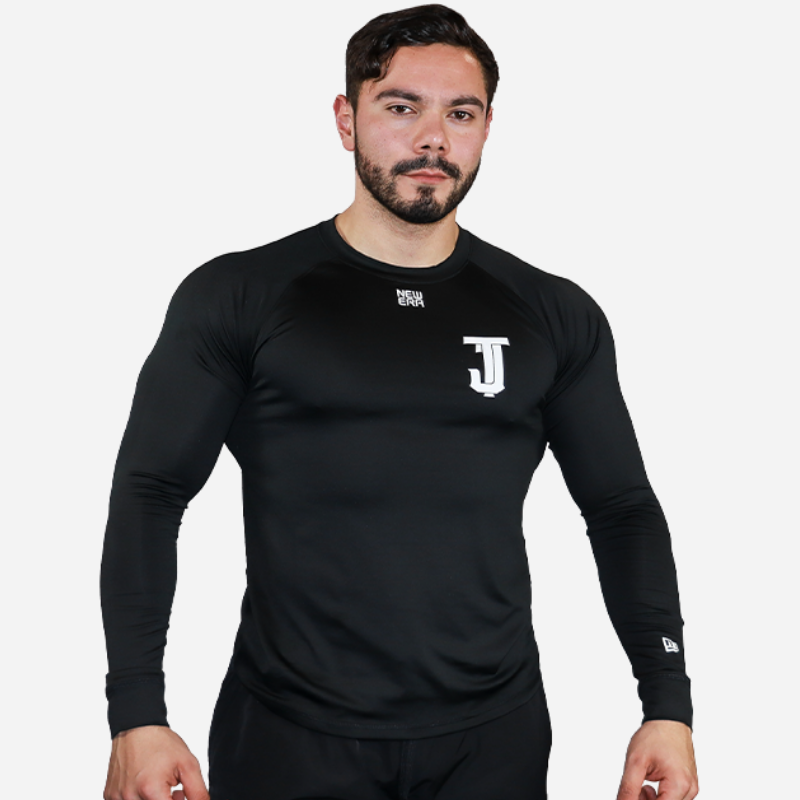 Licra Negro TJ White Manga Larga